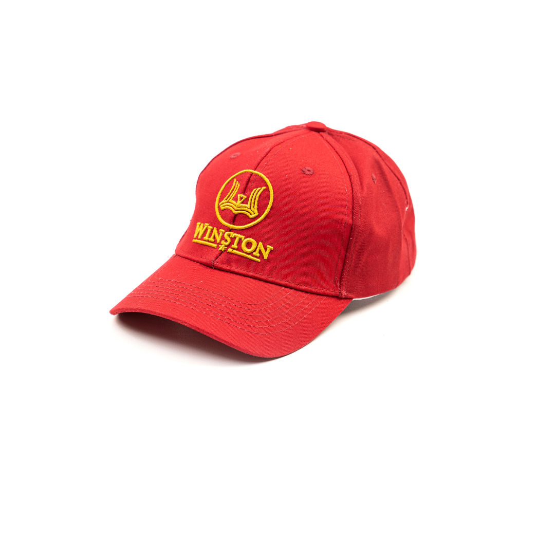 Classic Baseball Cap: Red Winston Logo