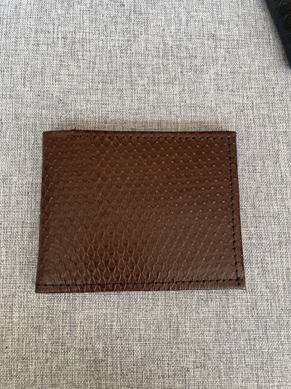 Wallet: Syrup Brown Reptilian Print